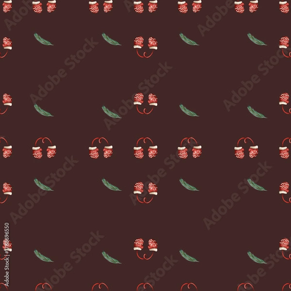 Fototapeta seamless pattern with hearts