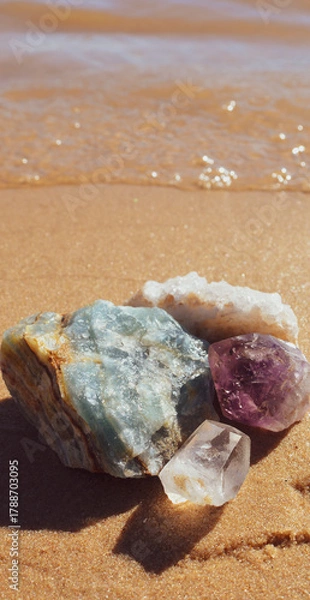 Fototapeta Minerals on the beach