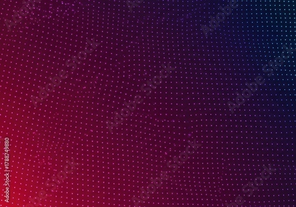 Fototapeta Detailed graphic abstract background featuring a gradient dot matrix pattern creating a visually dynamic retro halftone texture effect, art, patterned, matrix