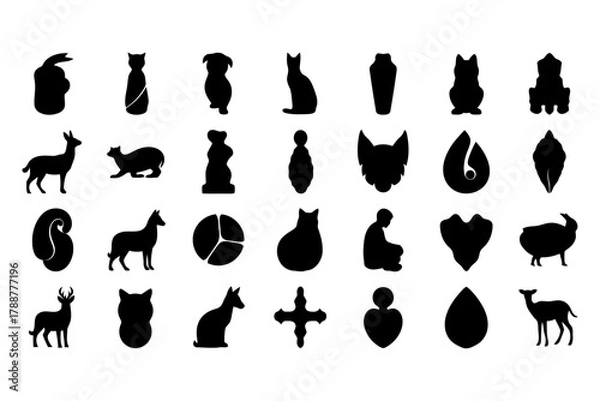 Obraz Abstract geometric silhouette design with vibrant colors