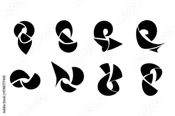 Obraz Abstract geometric silhouette with vibrant color splashes