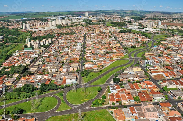 Obraz Vista aérea de Ribeirão Preto - SP