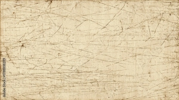 Fototapeta Close up view reveals a worn surface with deep scratches and marks showcasing its rich texture.