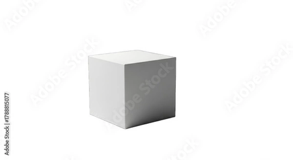 Fototapeta Cube isolated on transparent background