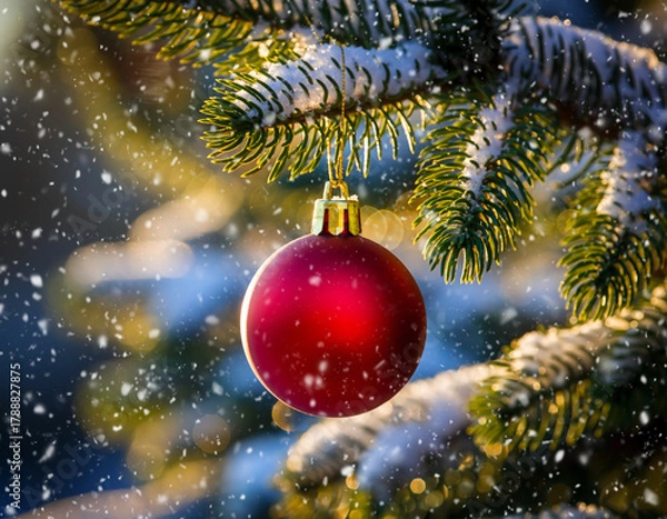 Obraz christmas tree and decorations