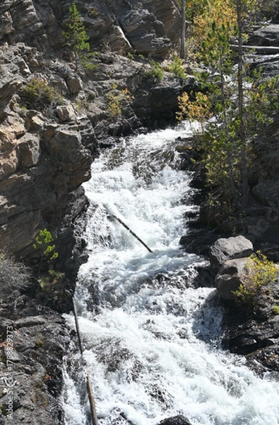Obraz Waterfall over Rocks