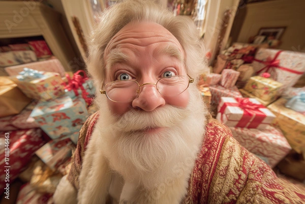 Obraz Funny Santa Portrait