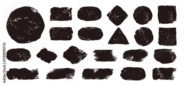 Obraz ベクターのスタンプ素材のセット