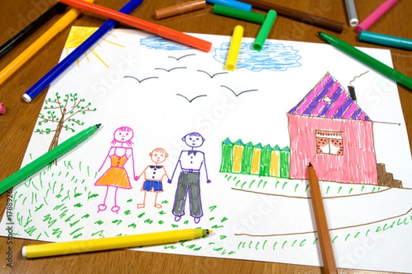 Obraz children's drawing
