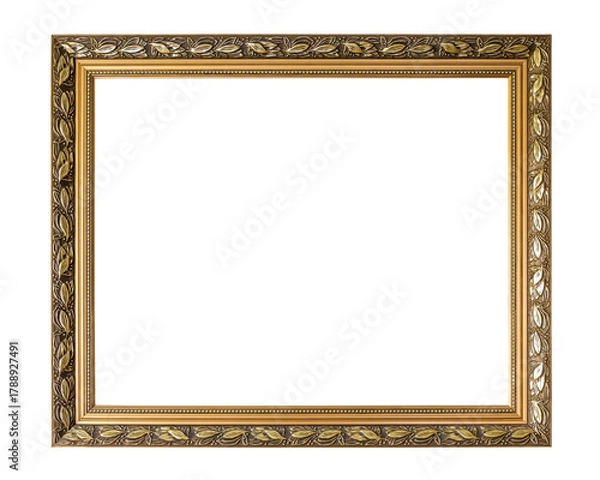 Obraz Rectangle decorative golden picture frame