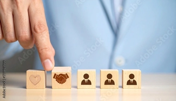 Obraz Secure lasting business partnerships with trust and integrity handshake representing collaboration and mutual respect for a successful professional relationship