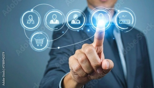 Obraz Elevate your business with innovative e-commerce solutions shown here, offering seamless customer experiences and secure transactions for modern growth