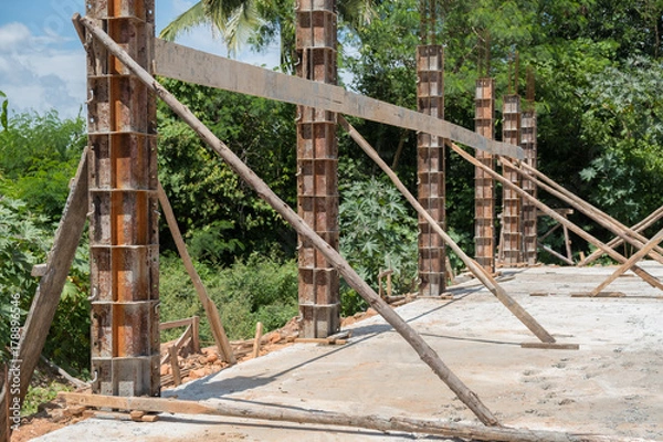 Fototapeta steel pillar