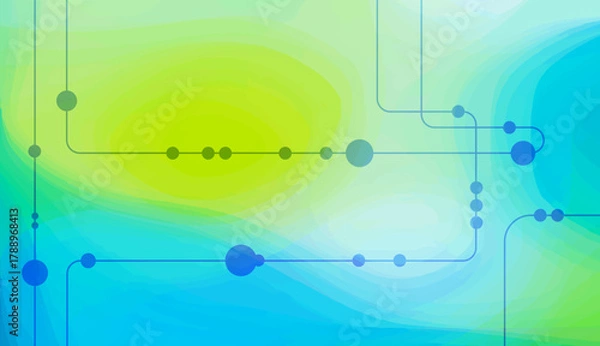 Obraz World of Circuits, Vertical banner Abstract background