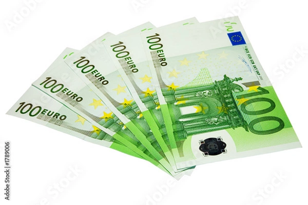 Obraz five hundred euro banknotes