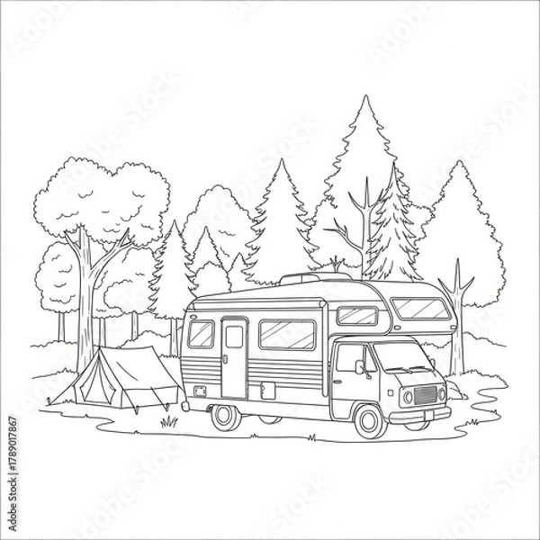 Obraz Car Coloring Page