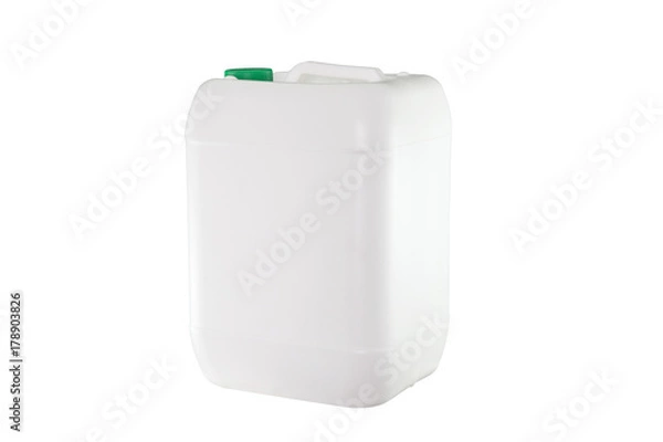 Obraz White plastic container isolated on white background