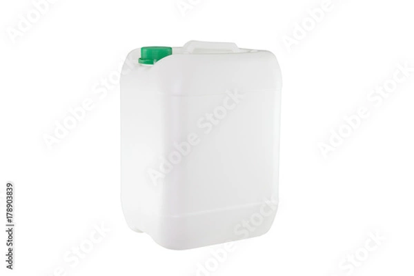 Obraz White plastic container isolated on white background
