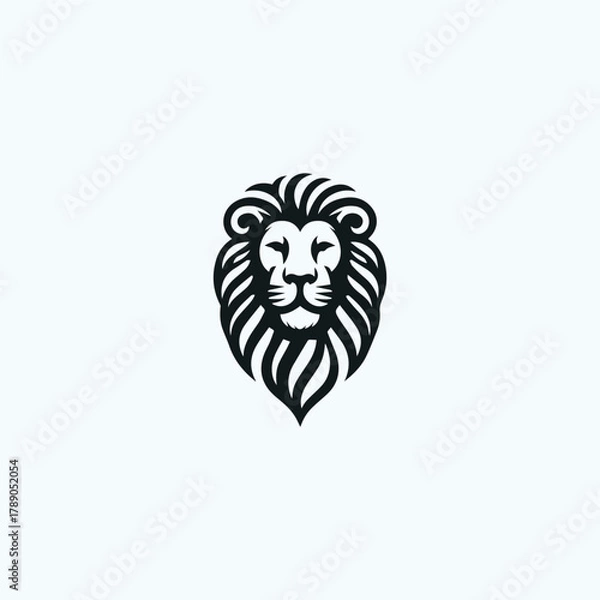 Fototapeta Lion head logo template vector illustration design