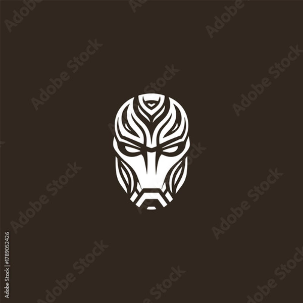 Fototapeta Mask logo template vector illustration design