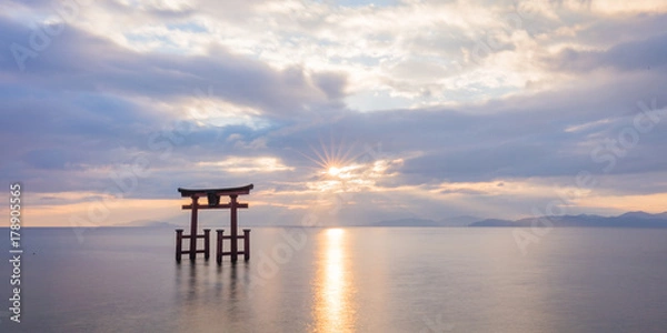 Obraz 白鬚神社 初日の出