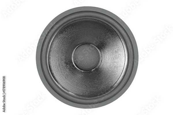 Obraz Old audio speaker on white background