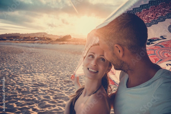 Fototapeta Paar am Strand