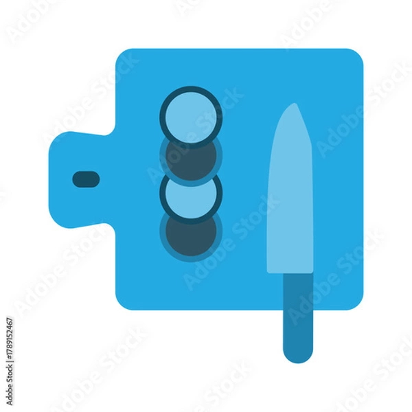 Obraz Cutting board icon design template