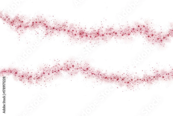 Fototapeta Red glitter waves