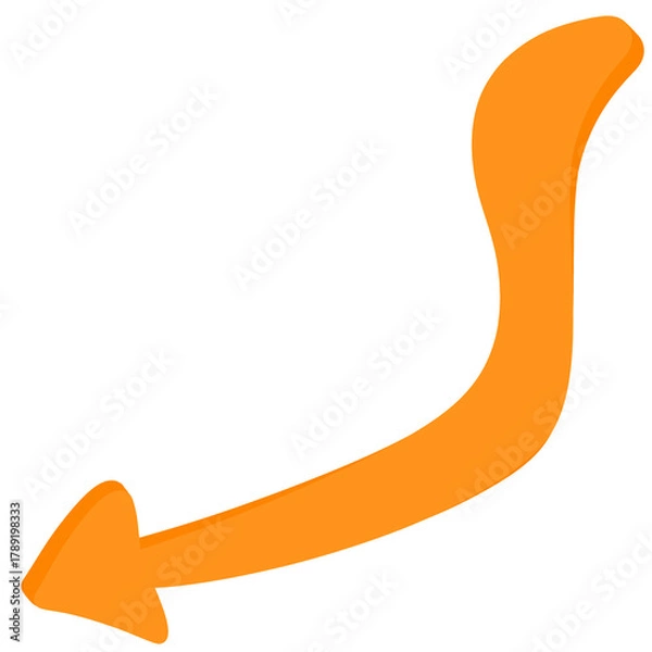 Obraz arrow,orange arrow,arrow icon,illustration, symbol, sign, design, icon, business, circle, orange, color, wave, template, line, red, concept, logo, cable, flyer, object, computer, banner, art