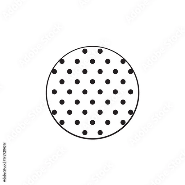 Fototapeta Dotted circle pattern icon