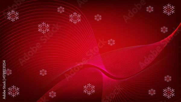 Obraz christmas background with snowflakes