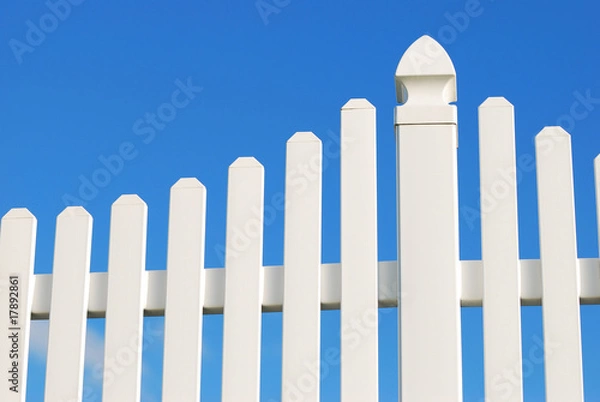 Obraz white fence