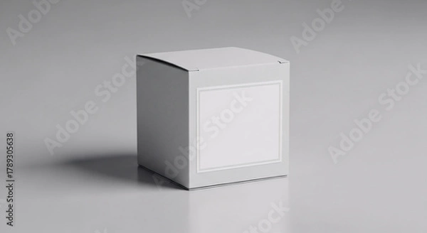 Fototapeta High-Quality Minimalist Tea Packaging Mockup with Modern Box and Elegant Presentation