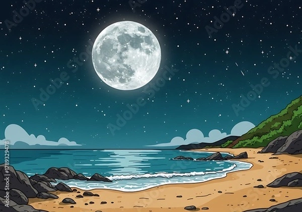 Fototapeta 満月の夜想曲