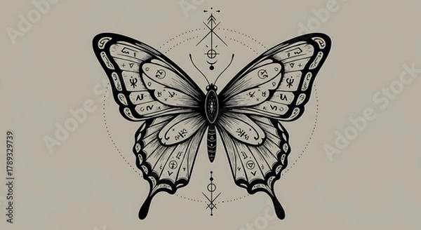 Fototapeta 刻まれた羽ばたき