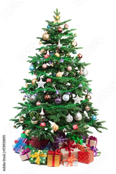 Obraz decorated Christmas tree