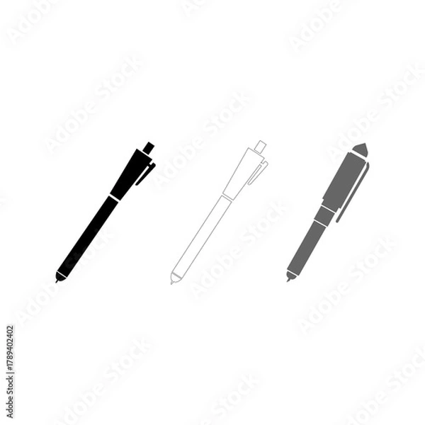 Fototapeta pen set icon, vectors illustration.