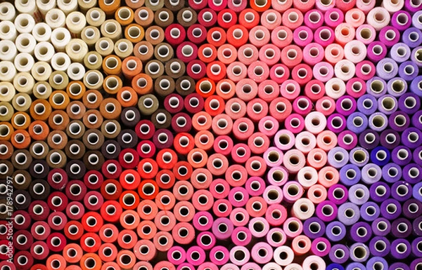 Obraz Colored threads in a reel