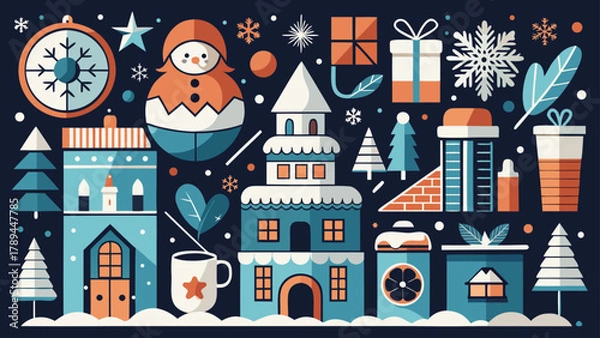 Obraz seamless pattern with houses