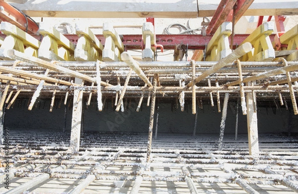 Fototapeta Proceso constructivo puente hormigón 