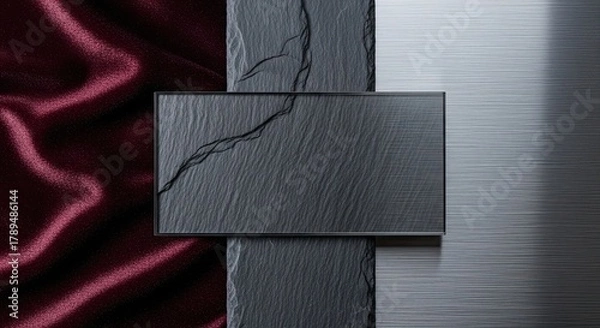 Obraz Contrasting Textures Surface Design Abstract Composition