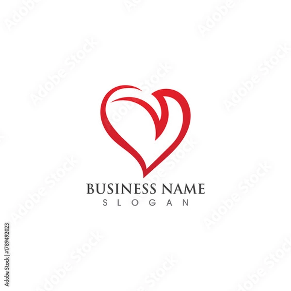 Fototapeta  Love Vector illustration design