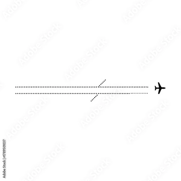 Obraz airplane on white background