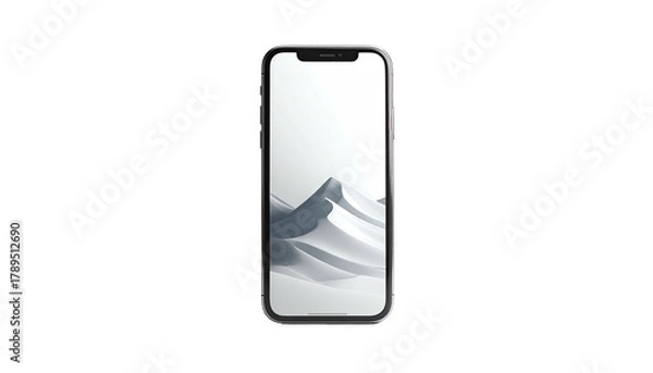 Obraz Smartphone displaying abstract white dunes