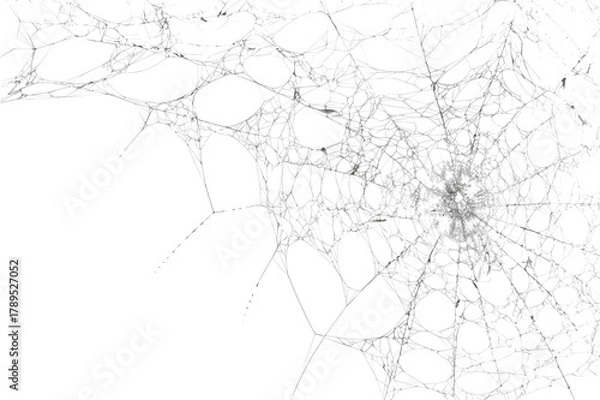 Obraz Spiderweb, a delicate and intricate natural structure