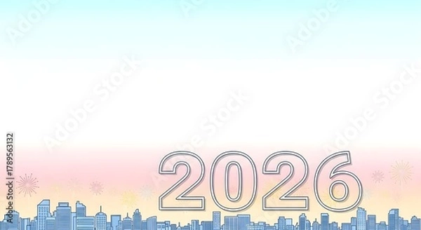 Obraz Neutral Beige Background + Minimal Pine Branches