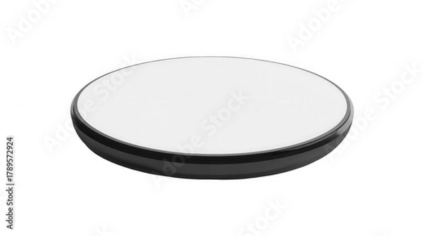 Fototapeta Wireless charger isolated on transparent background for smartphone or other gadget