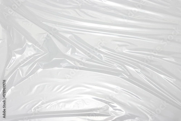Obraz Wrinkled plastic wrap texture background
