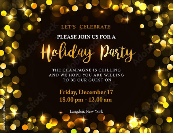 Obraz Holiday party invitation